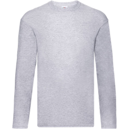 Fruit of the Loom Men's R Long Sleeved T-shirt - Heather Grey