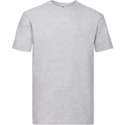 Fruit of the Loom Men's Super Premium Short Sleeve Crew Neck T-shirt - Heather Grey