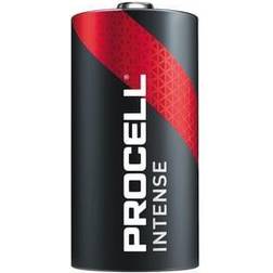 Procell Alkaline Intense Power C industrial batteries are specifically designed to last longer vs. prior Alkaline C batteries in high drain