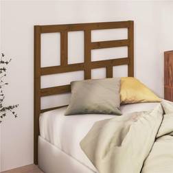 vidaXL honey brown, 106 Solid Wood Pine Bed Headboard