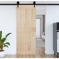 vidaXL Barn Pine Sliding Door (x)