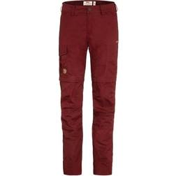 Fjällräven Karla Pro Zip-Off Trousers W - Bordeaux Red