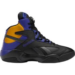 Reebok Shaq Attaq Basketball Shoes, Men's, M10/W11.5, Black/Purple/Gold