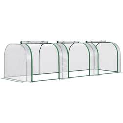 OutSunny PVC Tunnel Greenhouse Green Grow House Steel Frame Garden