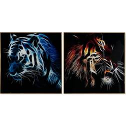 Dkd Home Decor Painting Tiger 80 Modern Units Framed Art