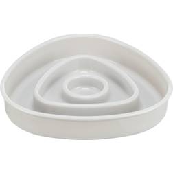 Trixie slow feeding plastic bowl grey