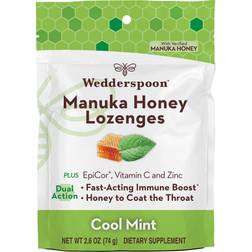 Wedderspoon Manuka Honey Lozenges Cool Mint 2.6