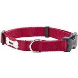 Bunty Adjustable Soft Strong Fabric Dog Puppy Pet Collar with Clip
