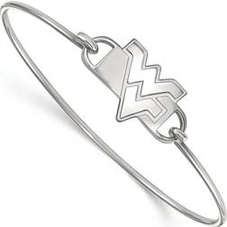 LogoArt Sterling silver west virginia university bangle