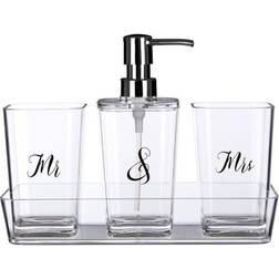 Premier Housewares Mr & Mrs Bath Set Lotion