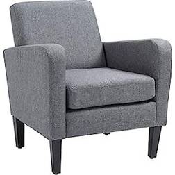 Homcom Linen Modern Armchair 74cm