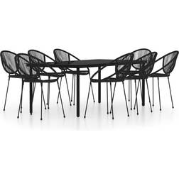 vidaXL 3099130 Patio Dining Set, 1 Table incl. 8 Chairs