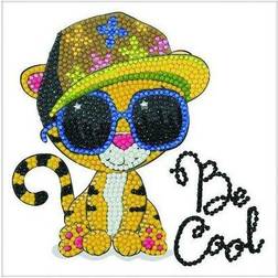 Crystal Cool Tiger 16cm Kit Framed Art