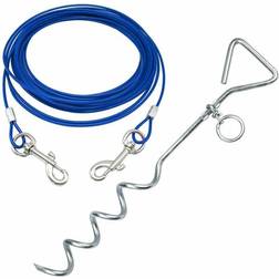 Bunty Pet Dog Puppy Tie Out Lead Leash Extension Wire Cable Stake Anchor