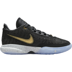 Nike LeBron XX GS - Black/White/Pure Platinum/Metallic Gold