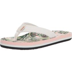 Reef Girls Kids Ahi Flip-Flop, Zebra, Big