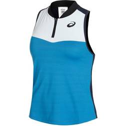 Asics Match Sleeveless T-shirt Blue Woman