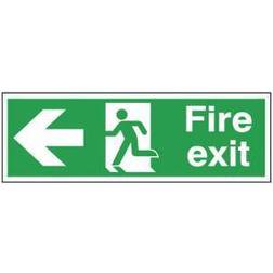 Sign Fire Exit Running Man Arrow