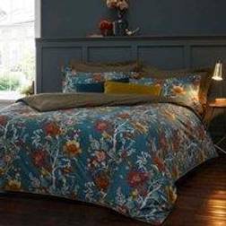 Paoletti Bloom Single Duvet Cover Yellow, White, Green, Turquoise, Blue