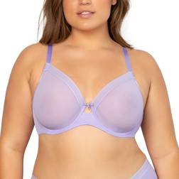 Curvy Couture All You Mesh Bra Lavender Mist