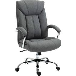 Vinsetto High Back Grey Office Chair 118cm