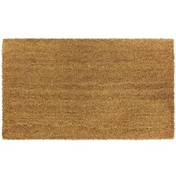 JVL Eco Friendly Manor Plain Backed Coir Brown