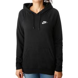 Nike Womens Black Solid Long Sleeve Hooded Hoodie Sweater