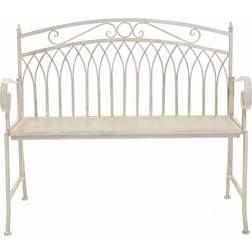 Charles Bentley Wrought Iron Garden Bench