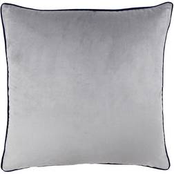 Paoletti Meridian Soft Piped Complete Decoration Pillows Blue, Silver