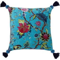 Paoletti of Life Chinoiserie Floral Cushion Kingfisher Complete Decoration Pillows Pink, Blue