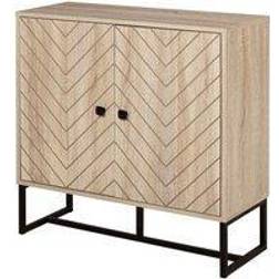 Homcom Embossed Arrow Storage Cabinet 80x80cm