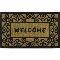 JVL 45x75cm Woven Coir Tuffscrape Welcome