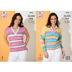 King Cole 5978 DK Pattern Ladies Sweater & Top