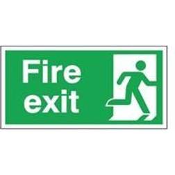 Safety Sign Fire Exit Running Man