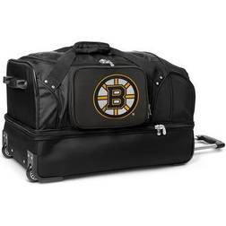 Mojo Boston Bruins Black 27'' 2-Wheel Drop Bottom Rolling Duffel