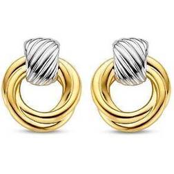 Ti Sento Women's Gold Plated Silver Twist Hoop Earrings