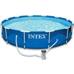 Intex Metal Frame Round Pool with Pump Ø3.6x0.76m