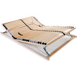 vidaXL Slatted Bed Base with 28 Slats 140X200cm