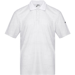 Slazenger Men's Check Golf Polo T-shirt - White