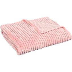 Homcom Fleece Blankets Pink