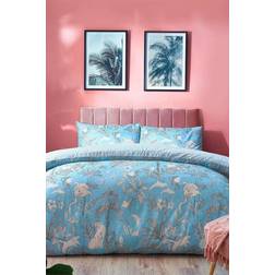 Furn Colony Palm Botanical Paradise Duvet Cover Black, White, Blue, Pink, Yellow