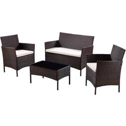 GRS Ives 4PC Garden Cover Outdoor Lounge Set