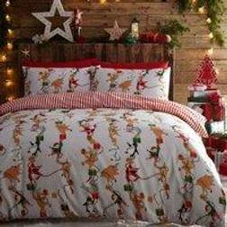 Furn Santas Workshop Christmas Reversible Cover Set