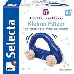 Selecta 64008 bellybutton, Kleiner Flitzer, Schiebeauto, blau, 10 cm