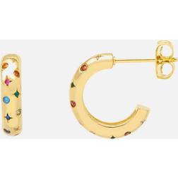 Estella Bartlett Gold-Plated Chubby Celestial Hoop