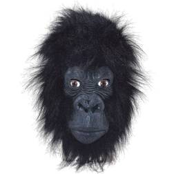 Bristol Novelty Gorilla Mask Latex With Black Hair