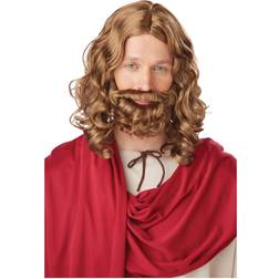 California Costumes Jesus halloween wig and beard