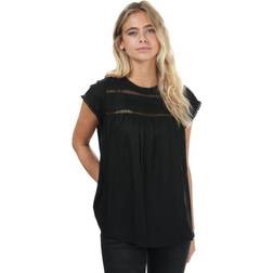 Vero Moda Women's Womens Debbie Pleated Top Black