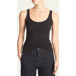 Vince Scoop-Neck Tank Top BLACK