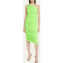 Norma Kamali Diana Dress To Knee - Neon Green